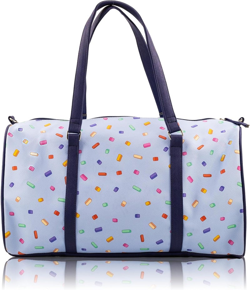 Fast Forward Stitch, Minnie, Mickey, Pooh, Harry Potter, or Jack Skellington 16" Leather Mini Travel Bag, Duffle Bag, Overnight Bag - Image 3